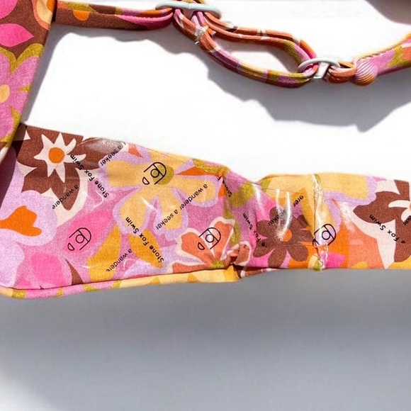 🌻NEW w.tags! REVOLVE Stone Fox Swim Retro Pop Isle Cheeky Bikini Bottom Size S - Picture 7 of 9